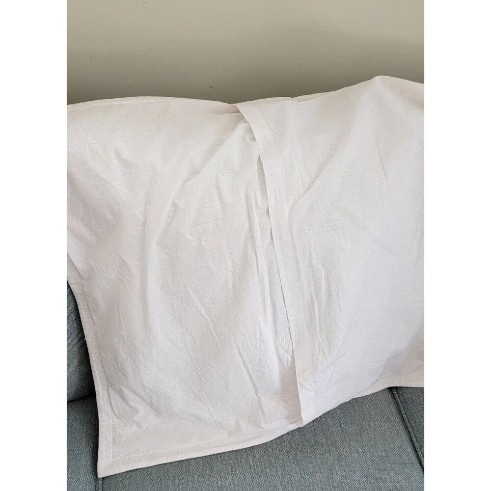 West Elm Dreamy Cotton Gauze White Euro Sham 20